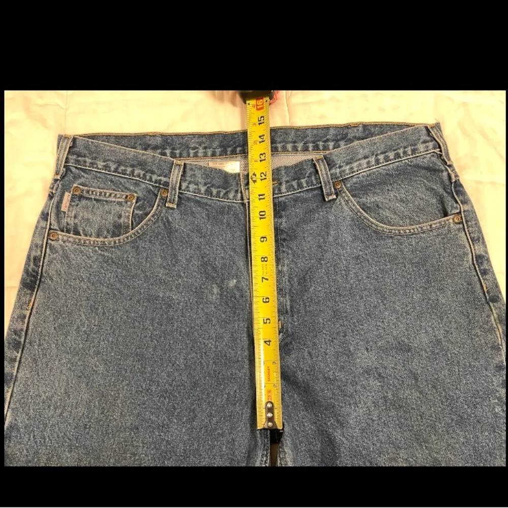 Vintage Carhartt Work Jeans Mens 40x30 Relaxed Fit B17 DST Thrashed Distressed